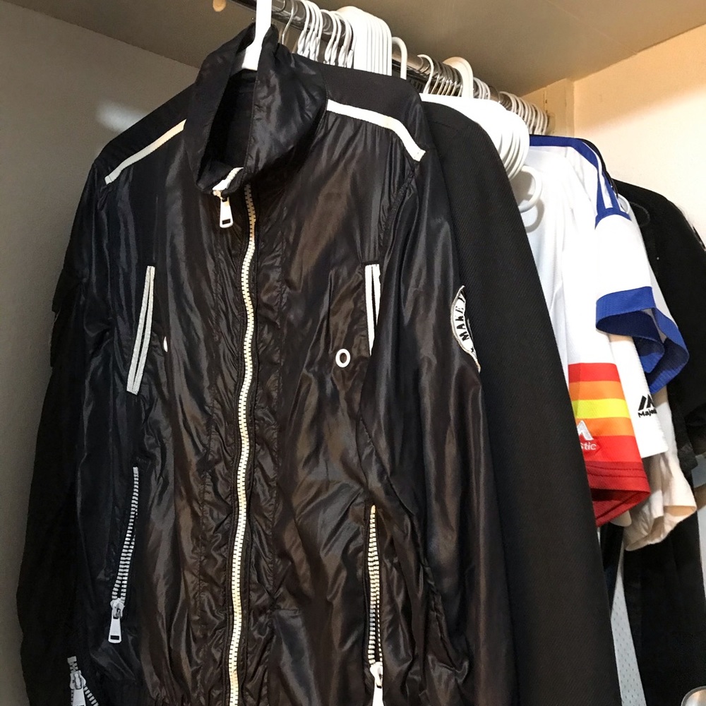 Super cool windbreaker coat rock and roll